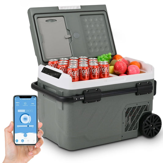 Alpicool 62QT Dual Zone 12V Portable Fridge Freezer with App