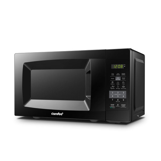 COMFEE' 0.7 Cu.Ft. 700W Countertop Microwave ECO Mode Black