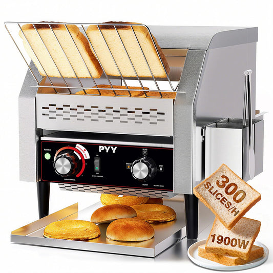 PYY Commercial Conveyor Toaster 300 Slices/hr – Stainless