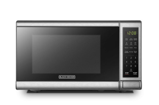 BLACK+DECKER 700W 0.7 Cu.Ft. Digital Microwave Stainless Steel